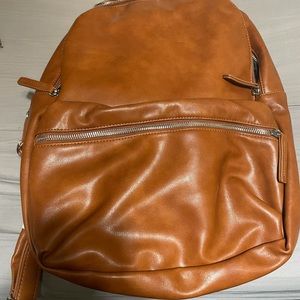 Leather backpack